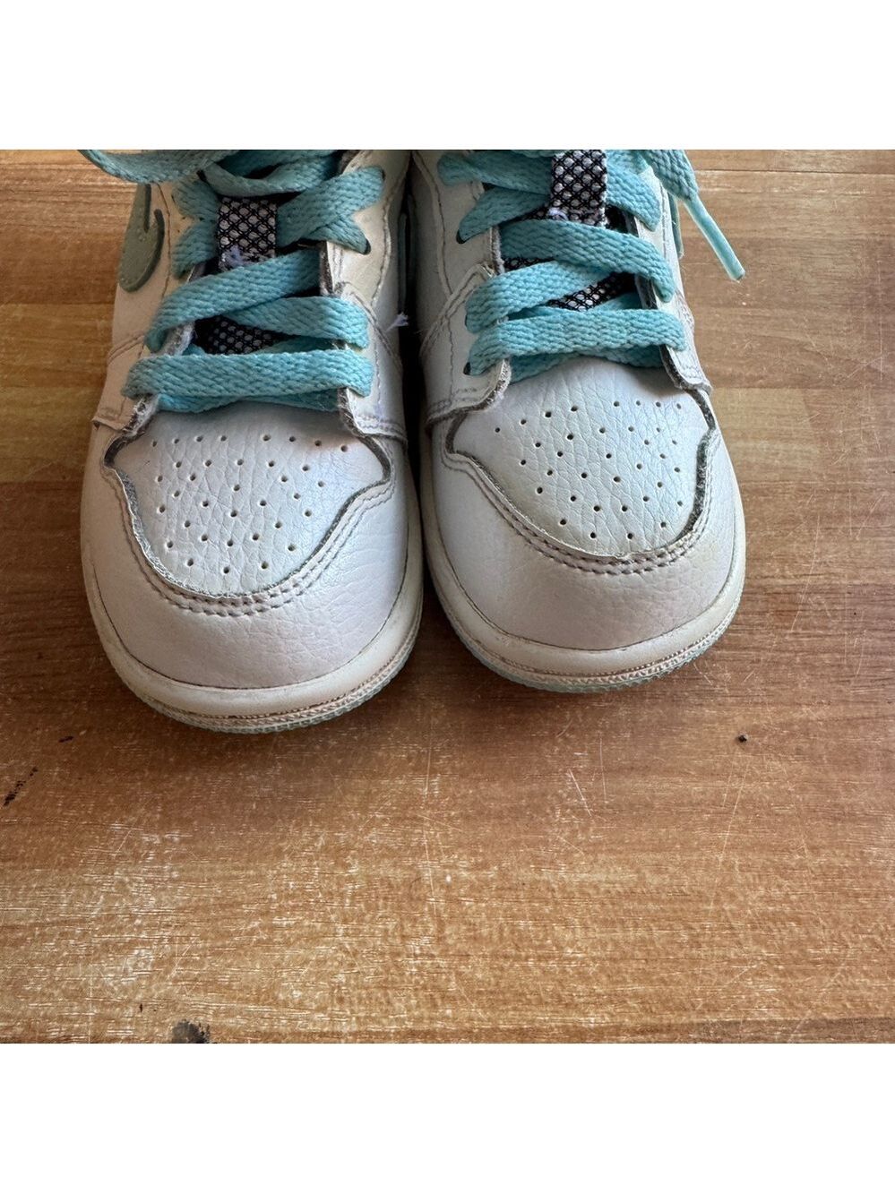 Nike Air Jordan 1 Retro High "White/Still Blue" size 6 - Picture 3 of 10